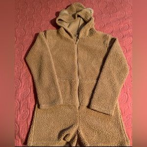 Fashion Nova fuzzy bear onesie